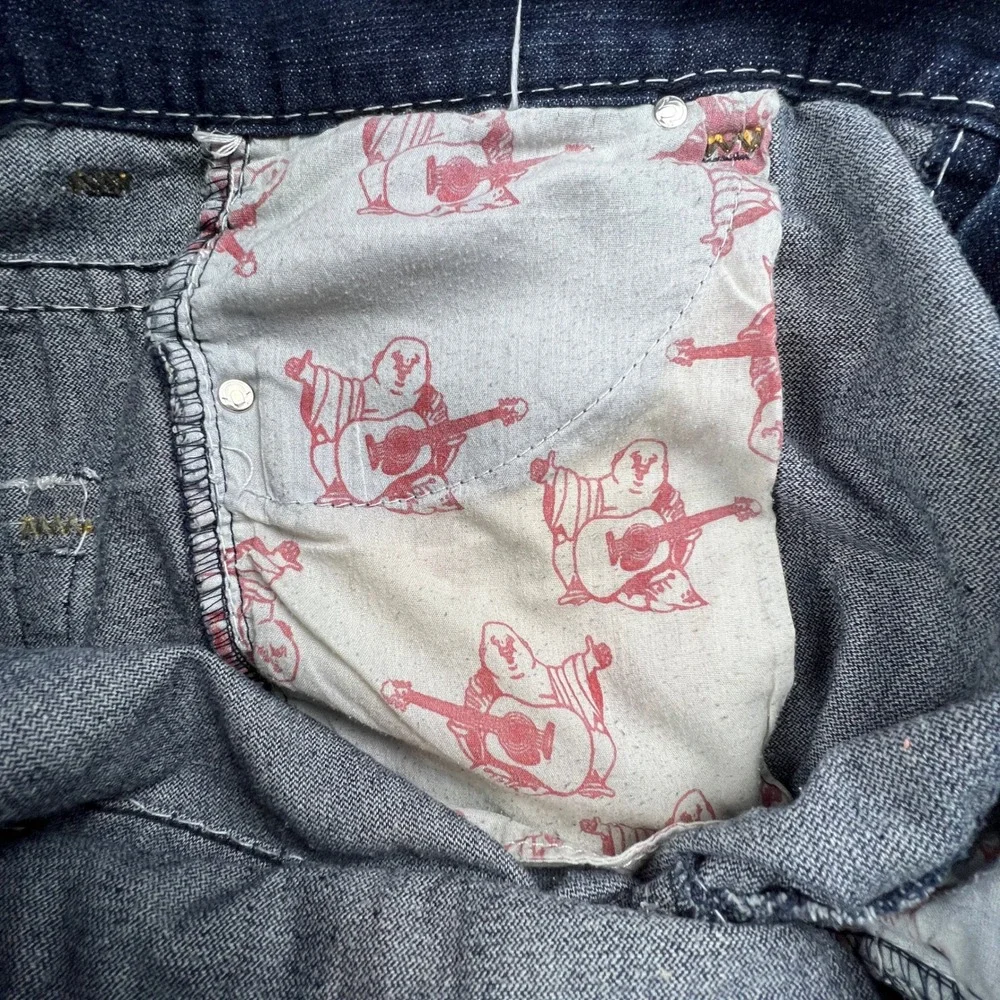 True Religion‎ Joey Super T Jeans Mens 40 Blue Contrast Stitch Made in USA Y2K